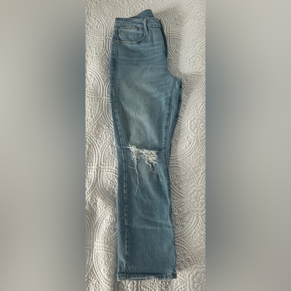 Blue Distressed Women's Jeans